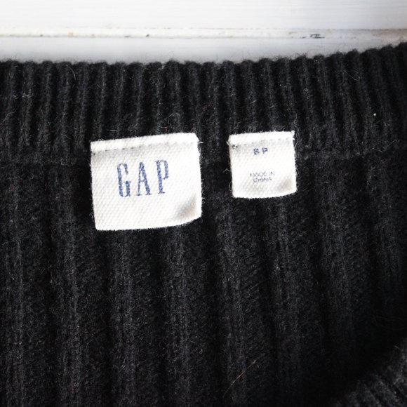 Black Long Sleeve Knit Sweater Mini Dress From Gap - Picture 4 of 6